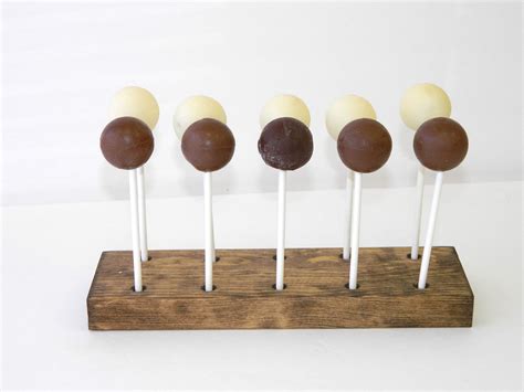 Rustic Wooden Cake Pop Stand Available In 3 Sizes Cake Pop Stands