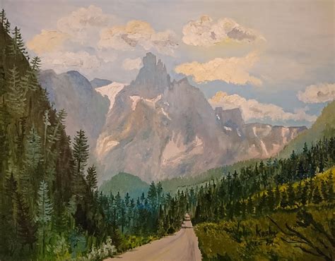 John Koshy Painting Peaks Of The Canadian Rockies Yoho National Park
