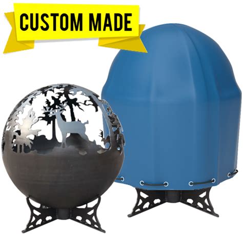 Sphere And Globe Fire Pit Covers You Can Choose Sizes Colors And More