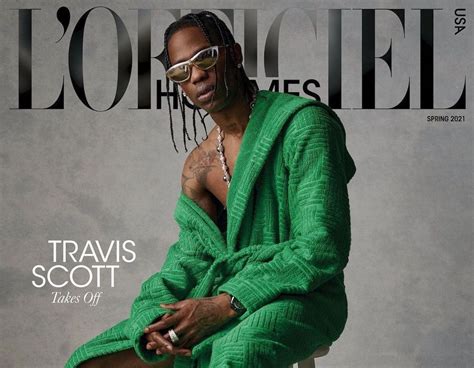 Spotted Travis Scott Covers Lofficiel Usa Magazine In Bottega Veneta