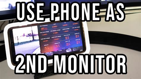 How To Use Your Phone As A Second Monitor Youtube