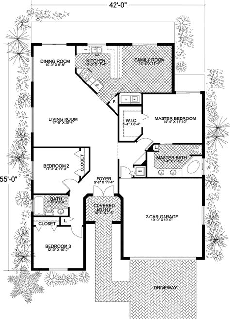 Mediterranean House Plan For Narrow Lot 32161aa 1st Floor Master