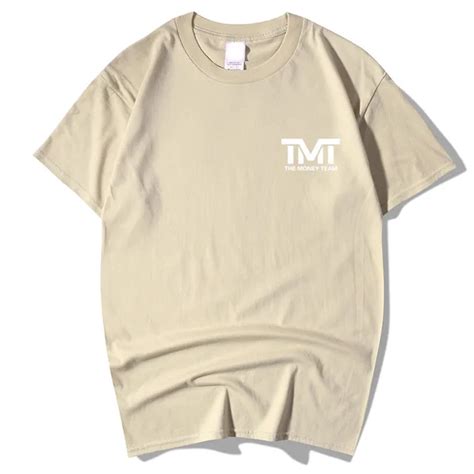 2018 New Fashion T Shirt Tmt The Money Team Print Cotton Mens T Shirts