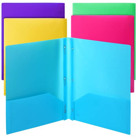 Buy Mr Pen Folders With Pockets And Prong 5 Pack Plastic Pocket
