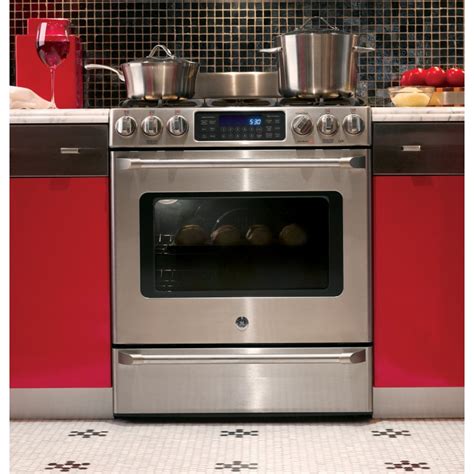 Ge Cafe Cgs985setss 64 Cu Ft Gas Range With Self Cleaning Convection