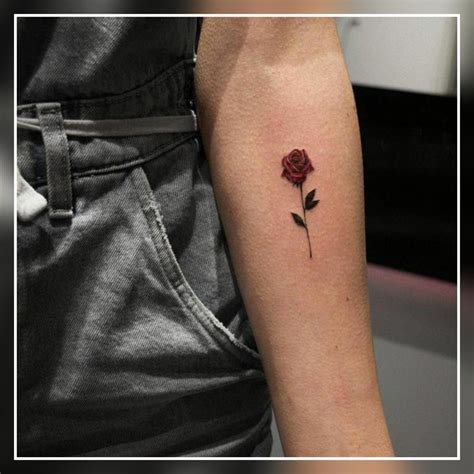45 Small Black Rose Tattoo Ideas Простая татуировка Женские
