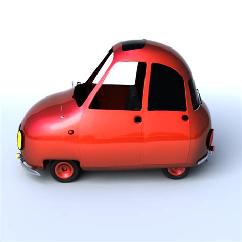 Cartoon Car 3d Model Ma Mb
