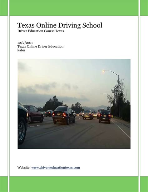 Ppt Texas Drivers Ed Online Powerpoint Presentation Free Download