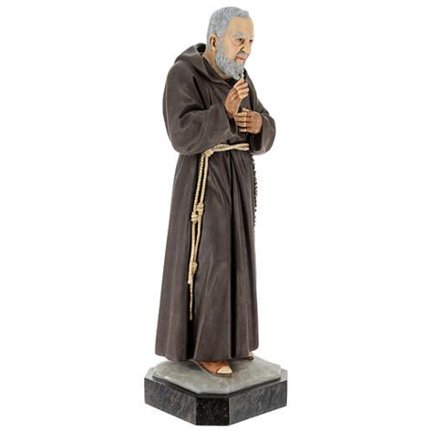 St Pio Statue In Colored Resin 60 Cm Online Sales On
