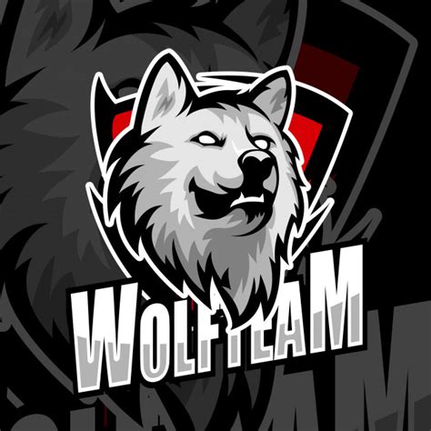 Premium Vector Esports Gaming Logo Badge Wolf Team