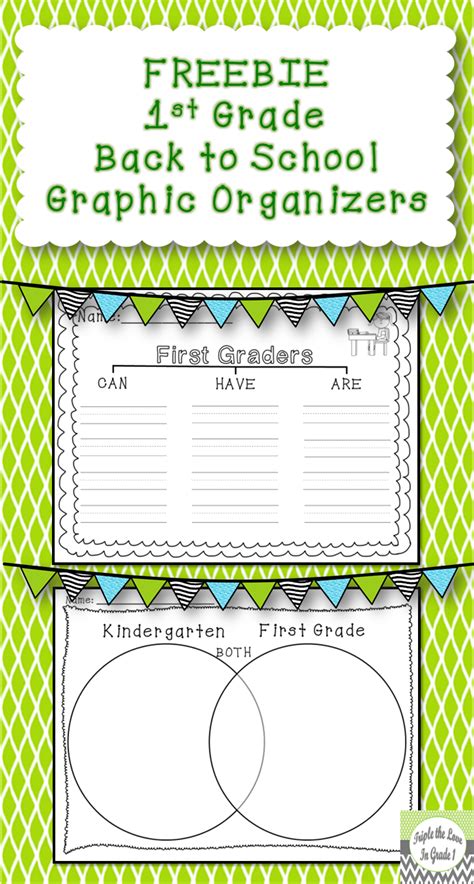 This Freebie Includes 2 Back To School Graphic Organizers The First