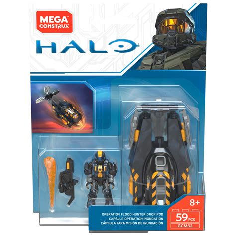 Mega Construx Halo Operation Flood Hunter Drop Pod