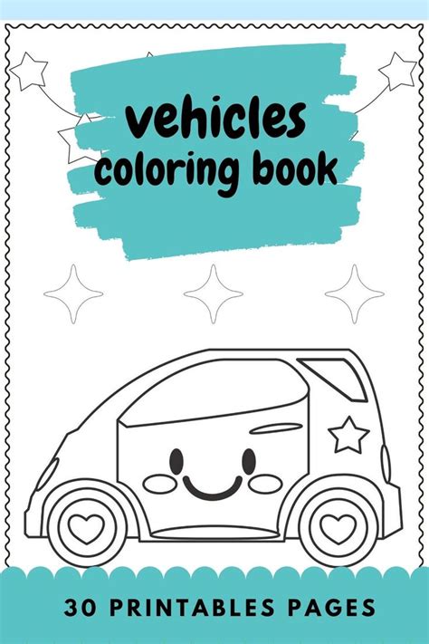 Vehicle Coloring Pages for Kids | Transportation Coloring Book | Car