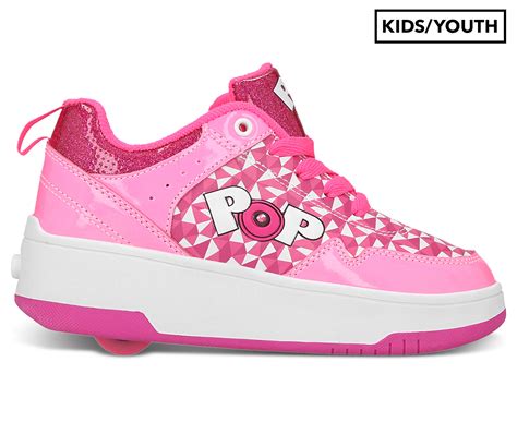 Heelys Girls Pop Contend Skate Shoes Multi Pinkwhiteglitter Nz