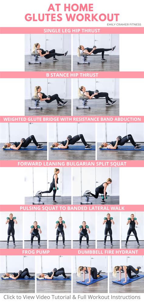 Glutes Workout At Home With Weights And Resistance Band