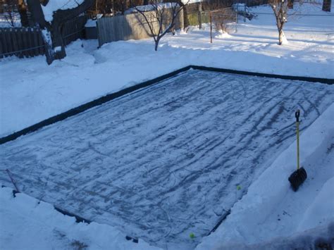 Provided the next couple of days are expected to remain below freezing, go ahead and fill the tarp with about one inch of cold water. 24 best images about Ice Skating Rink (DIY) on Pinterest ...