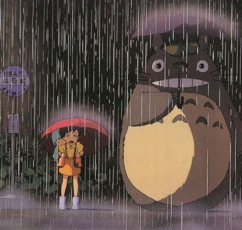 My Neighbor Totoro Pluie Totoro Ghibli Anime