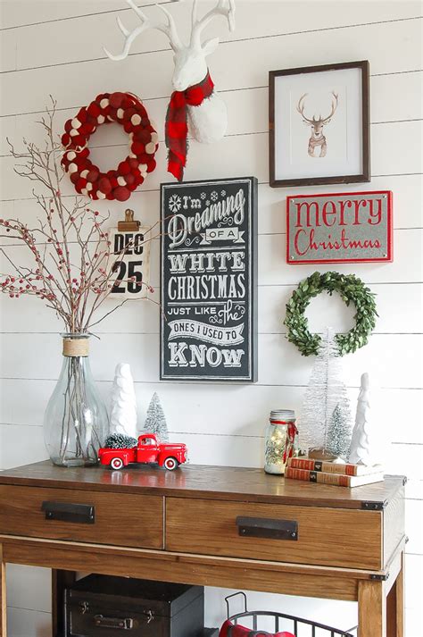Christmas Entryway Gallery Wall Little House Of Four