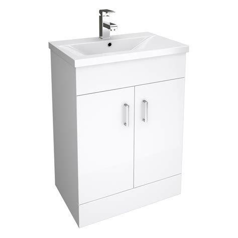 Check out our vanity unit and sink selection for the very best in unique or custom, handmade pieces from our bathroom vanities shops. White Bathroom Cloakroom Storage Vanity Unit Cabinet ...