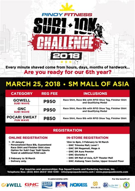 Pinoy Fitness Sub1 10k Challenge 2018 Pinoy Fitness