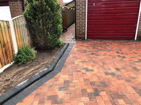 Drive Master Block Paving In Brindle With Charcoal Borders In Lancaster
