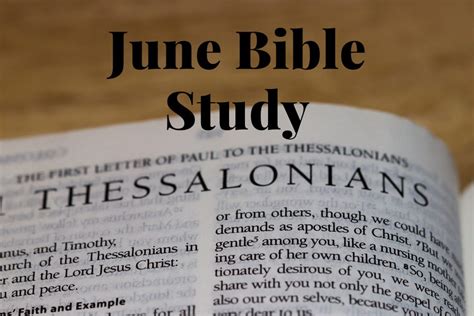 1st Thessalonians Bible Study First Presbyterian Church Of Hudson