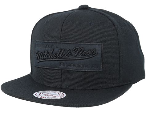 2 Tone Label Blackblack Snapback Mitchell And Ness Caps Uk