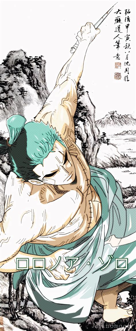 At your doorstep faster than ever. Wano Kuni Roronoa Zoro Wallpaper Phone Cut by Amanomoon on ...