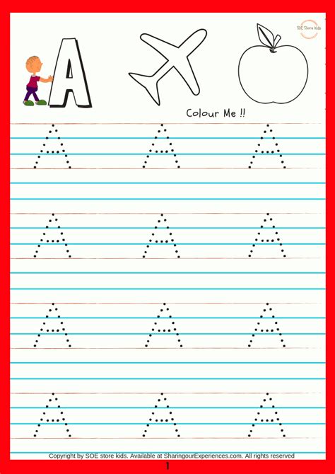 Printable writing worksheets for year olds letter alphabet. SOE store Kids Capital Alphabets writing activity book for ...