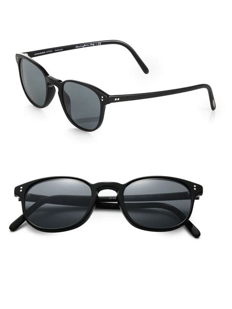 Oliver Peoples Fairmont Vintage Keyhole Sunglasses In Black For Men Lyst