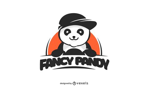 Fancy Panda Bear Animal Logo Template Vector Download