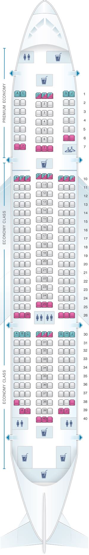Seat Plan Tui Dreamliner 787 9 Elcho Table