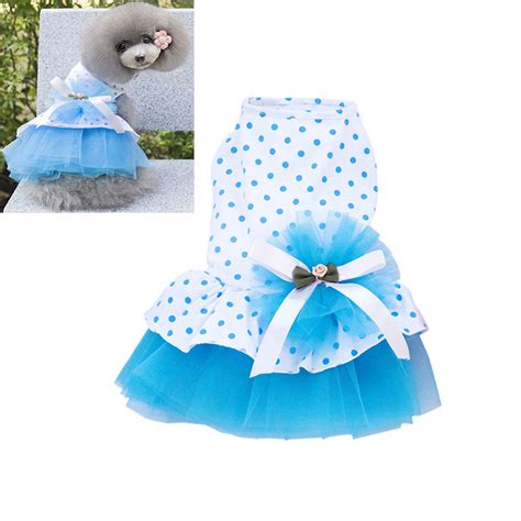 Small Pet Dog Cats Bow Tutu Dress Lace Skirt Puppy Dress Summer