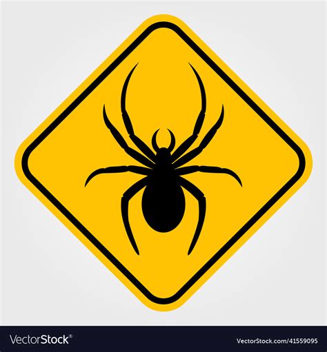spiders warning sign or banner royalty free vector image