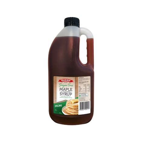 Sugar Free Maple Flavoured Syrup 2 L Queen Professional