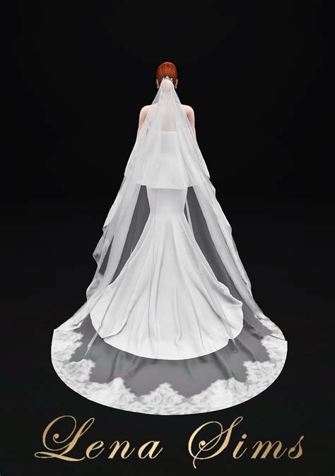 Cc For Sims Lena Sims Lena Sims Lena Wedding Veil Ver