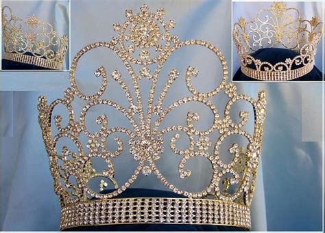 Beauty Pageant Rhinestone Butterfly Crown Gold Crown Bridal Crown