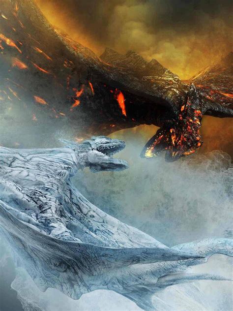 Lava Vs Ice Ice Dragon Snow Dragon Fire And Ice Dragons