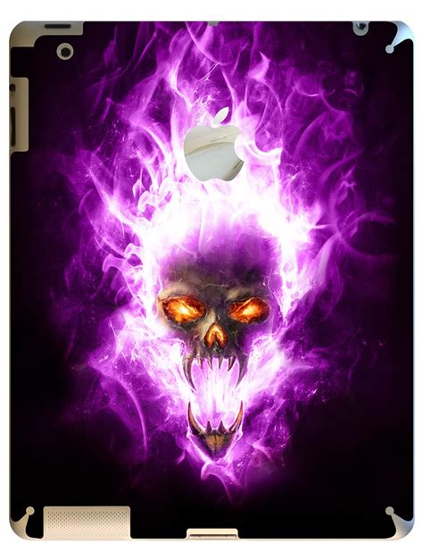 49 Purple Flames Wallpaper