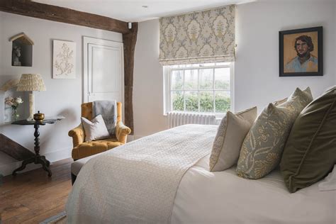 Beautiful Bedroom In Battel Hall At Leeds Castle Decorated In Calming