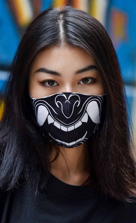 Samurai Face Mask Insert Coin Clothing