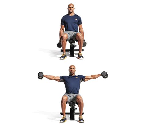 Seated dumbbell lateral raise Video - Watch Proper Form, Get Tips & More | Muscle & Fitness