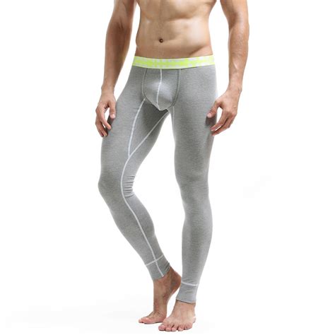 Seobean Men S Cotton Thermal Underwear Comfy Long John Solid Underpants