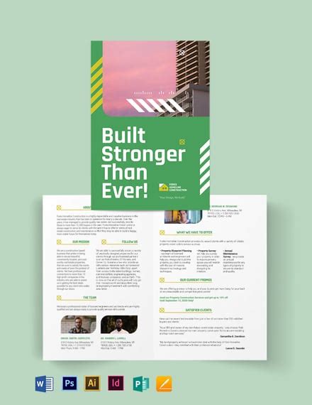 29 Free Top Construction Company Brochure Templates Word Psd Ai