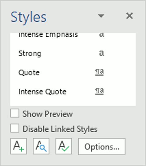 Styles In Word