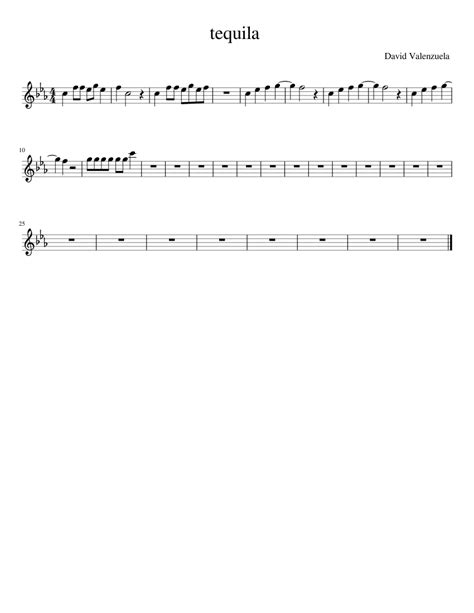 Tequila Sheet Music For Violin Solo