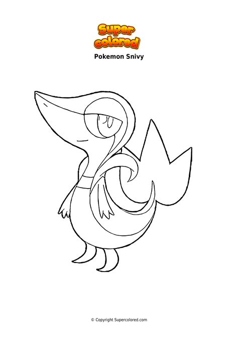 Pokemon Coloring Pages Snivy 1 I Originally Drew These Pokemon