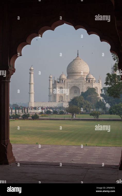 View Of Taj Mahal Complex In Agra India Stock Photo Alamy