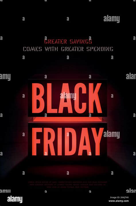 Black Friday Mega Sale Vector Poster Template At Night Red Neon Light