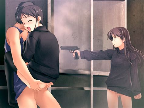 Rule 34 Brown Hair Casual Censored Cocked Hammer Cz 75 Dancing